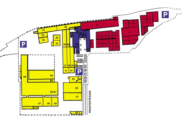 Lageplan des Krantz-Center
